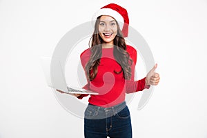 Portrait of a joyful young asian girl