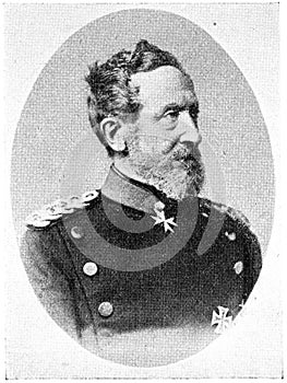 Portrait of Karl Konstantin Albrecht Leonhard Leonhardt Graf von Blumenthal - a Prussian field marshal.