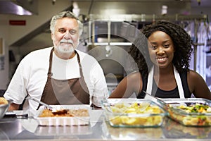 Portrait Of Kitchen Staff In Homeless Shelter