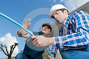 portrait labourers working outdoor