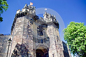 Portrait of Lancaster castle gatehouse