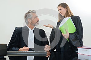 portrait lawyer with judge