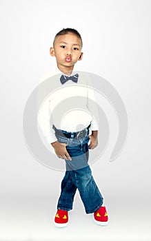 Portrait of little asian boy