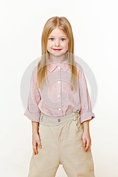 Portrait of a little fashionable girl