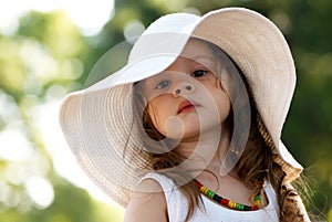 Portrait Little girl in hat