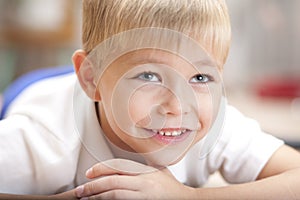 Portrait of a little smiling boy