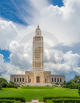 Portrait Louisiana State Capitol Building