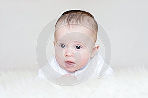 Portrait of lovely baby age of 4 months