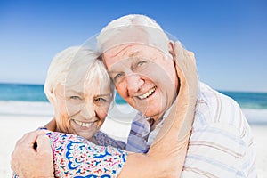 Portrait of lovely senior couple