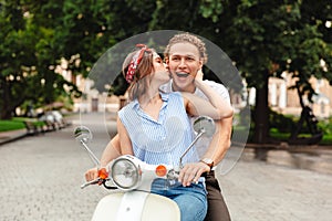 Portrait of a lovely young couple