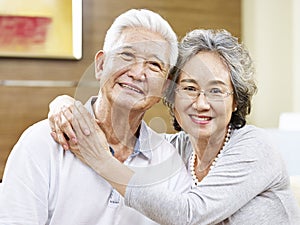 Portrait of a loving asian couple