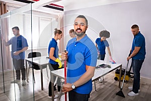 Portrait Of A Male Janitor photo