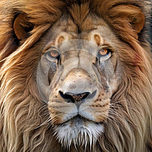 Portrait of a male lion in the Kruger National Park, South Africa