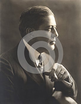 Portrait of a man with cigarette