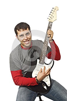 Portrait of a man with guitar