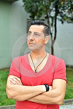 Portrait of man outdoor