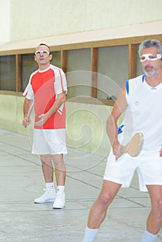 portrait man playing pala