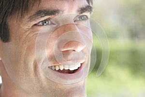 Portrait Of Man Smiling