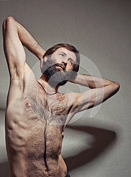 Retrato hombre de yogui 