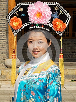 Portrait of manchurian woman