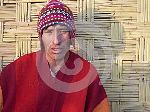 Portrait of a manl dressed in traditional clothing