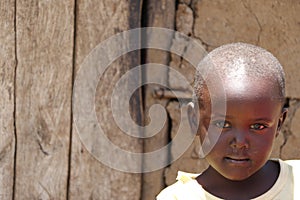 Portrait of massai kid