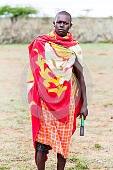 Portrait of Massai man