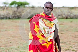 Portrait of Massai man