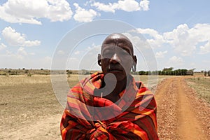Portrait of massai man