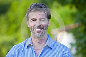 Portrait of a mature man smiling