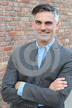 Portrait of a mature man smiling at the camera