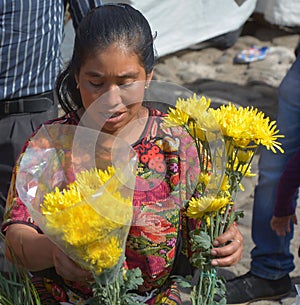 Portrait of a Mayan woman