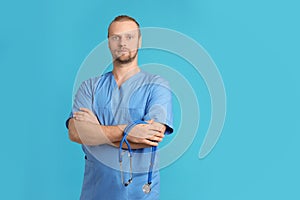 Portrait of medical assistant with stethoscope