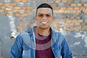 Portrait of mexican young adult man