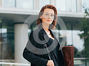 Portrait of a middle-aged businesswoman in formal clothes