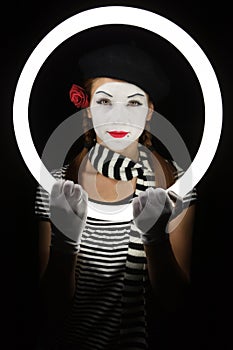 Portrait of mime