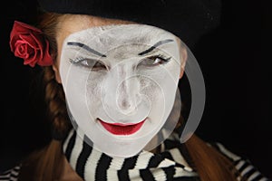 Portrait of mime