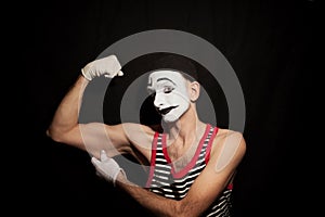 Portrait of mime actor