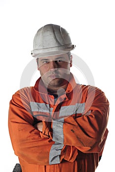 Portrait of a mine worker