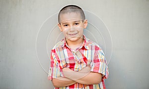 Portrait of model smily boy