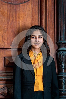 Portrait of Modern East Indian American Woman