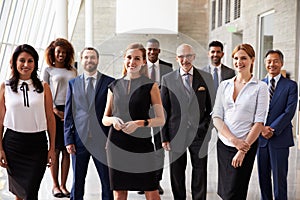 Portrait Of Multi-Cultural Business Team In Office photo