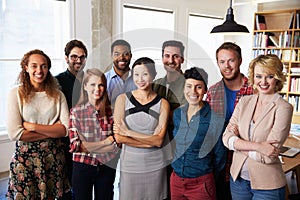 Portrait Of Multi-Cultural Business Team In Office