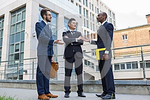 Portrait of multi ethnic business team