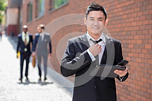 Portrait of multi ethnic business team