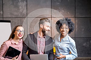 Portrait of multi ethnic coworkers