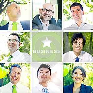 Portrait of Multiethnic Business People Outdoors