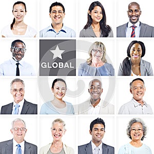 Portrait of Multiethnic Diverse Business People