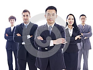 Portrait of multinational business team photo