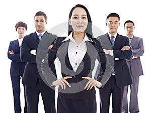 Portrait of multinational business team